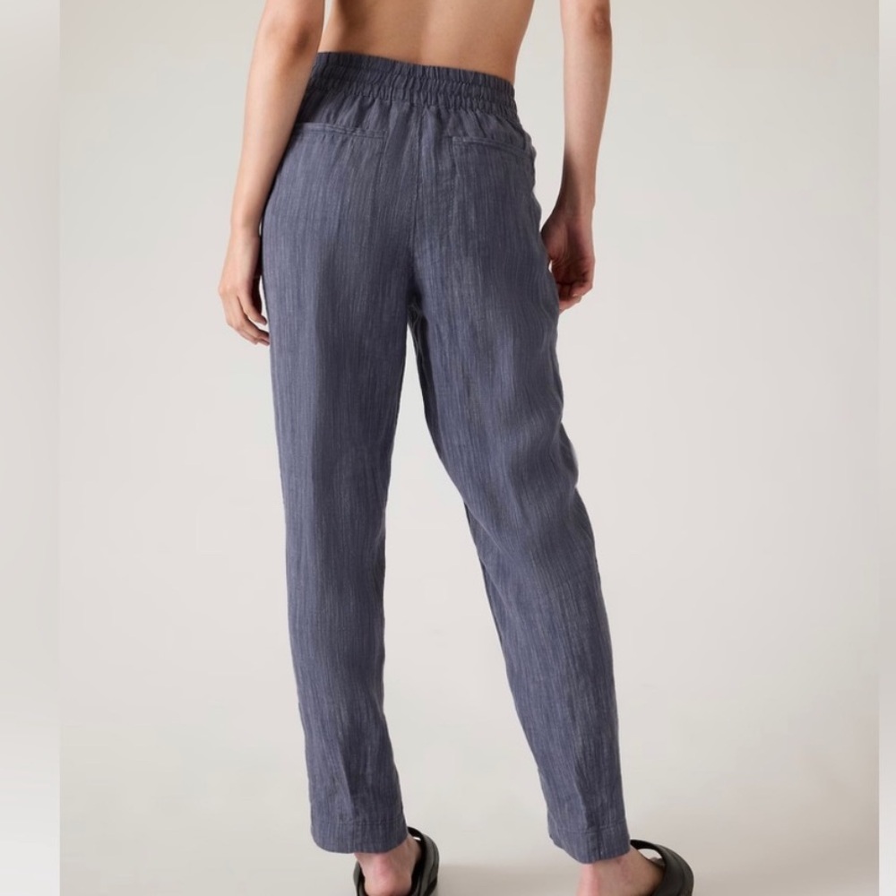 Athleta Retreat Linen Ankle Pants